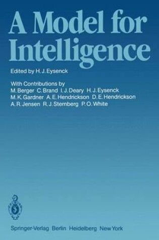 Cover of A Model for Intelligence