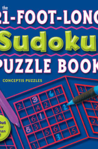 Cover of 21-foot-long Sudoku Puzzle Book