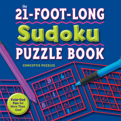 Book cover for 21-foot-long Sudoku Puzzle Book