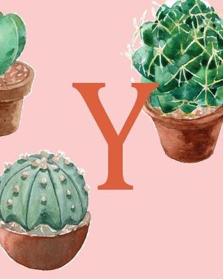 Book cover for Dotted Journal Writing Ideas "Y", Cactus Inspiration Notebook, Dream Journal Dia