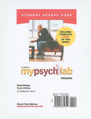 Book cover for MyLab Psychology  Pegasus with Pearson eText -- Standalone Access Card -- for Psychology