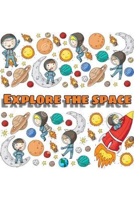 Book cover for Coloring book for space kids