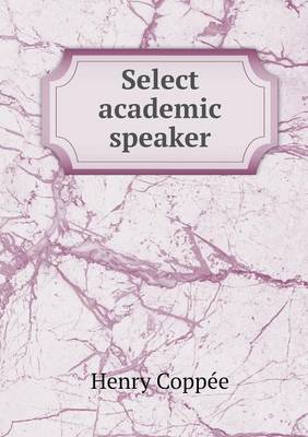 Book cover for Select academic speaker