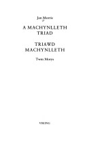 Book cover for A Machynlleth Triad