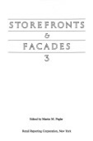 Cover of Store Fronts and Facades, Book 3