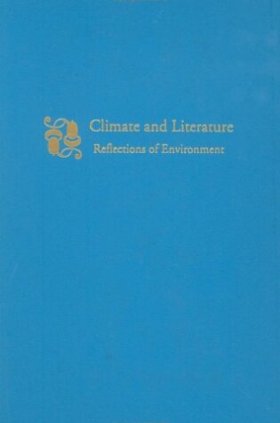 Cover of Climate and Literature