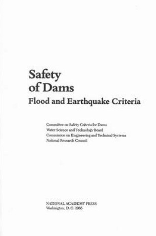 Cover of Safety of Dams