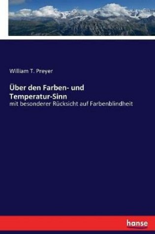 Cover of Über den Farben- und Temperatur-Sinn