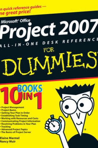 Cover of Microsoft Project 2007 All-in-one Desk Reference For Dummies