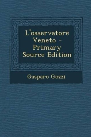 Cover of L'Osservatore Veneto - Primary Source Edition