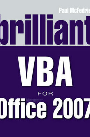 Cover of Brilliant VBA for Microsoft Office 2007