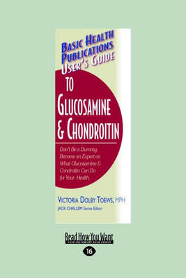 Book cover for User's Guide to Glucosamine and Chondroitin
