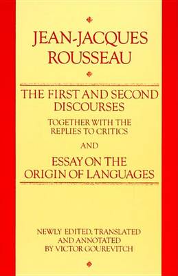Book cover for The First and Second Discourses to Critics, and Essay on the Origin of Languages