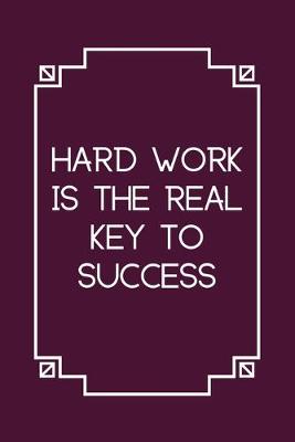 Book cover for Hard work is the real key to success