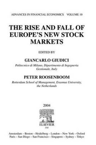 Cover of The Rise and Fall of Europe's New Stock Markets