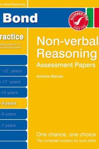 Cover of Bond Assessment Papers Non-Verbal Reasoning 8-9 Yrs