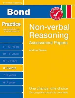 Book cover for Bond Assessment Papers Non-Verbal Reasoning 8-9 Yrs