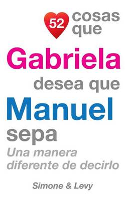 Book cover for 52 Cosas Que Gabriela Desea Que Manuel Sepa