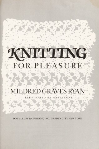 Book cover for Knitting for Pleasure