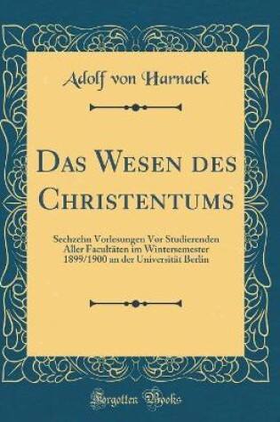 Cover of Das Wesen Des Christentums