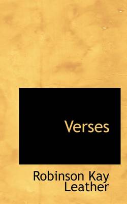 Book cover for Verses