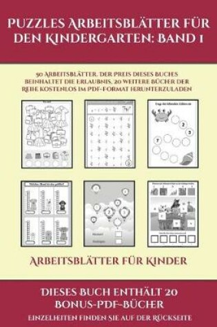 Cover of Arbeitsblätter für Kinder (Puzzles Arbeitsblätter für den Kindergarten