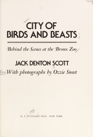 Book cover for City of Birds and Beasts