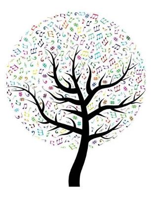 Book cover for Blank Music Note Tree Notebook