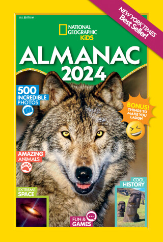 Cover of National Geographic Kids Almanac 2024 (US edition)