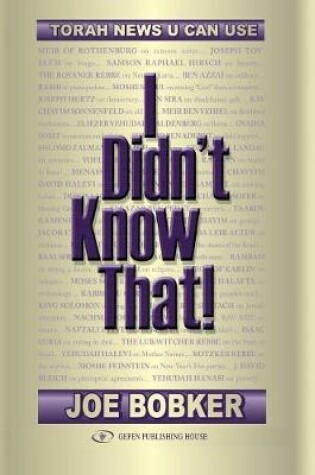 Cover of I Didn't Know That