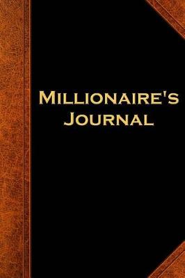 Book cover for Millionaire's Journal Vintage Style