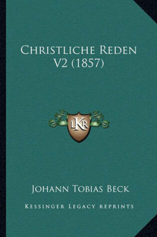 Cover of Christliche Reden V2 (1857)