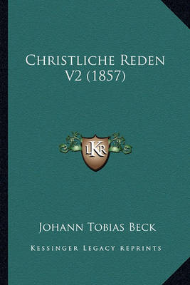 Book cover for Christliche Reden V2 (1857)