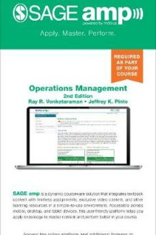 Cover of Operations Management - Sage Amp Edition