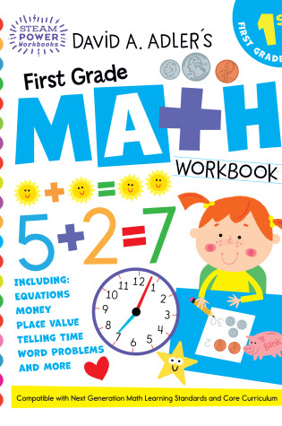 Cover of David A. Adler's First Grade Math Workbook