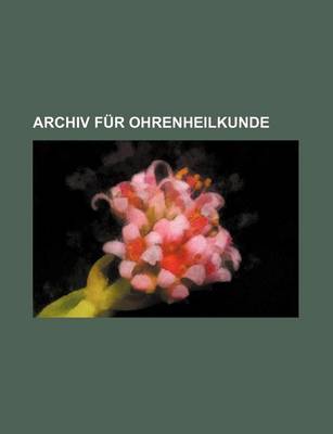 Book cover for Archiv Fur Ohrenheilkunde (16)