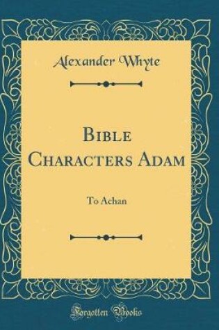 Cover of Bible Characters Adam