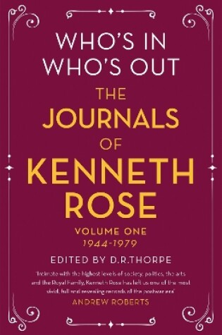 Cover of Who's In, Who's Out: The Journals of Kenneth Rose