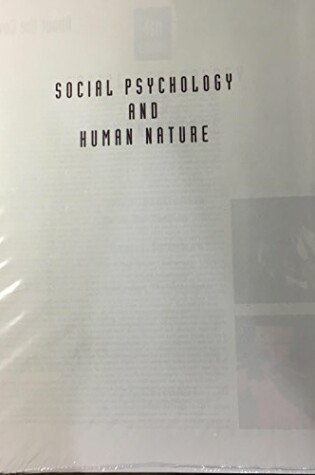 Cover of Social Psychology and Human Nature, Comprehensive Edition