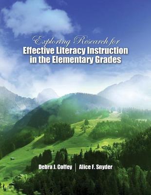 Book cover for Exploring Research for Effective Literacy Instruction in the Elementary Grades