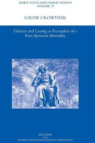 Cover of Diderot and Lessing as Exemplars of a Post-spinozist Mentality