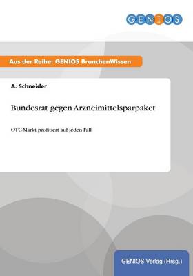 Book cover for Bundesrat gegen Arzneimittelsparpaket