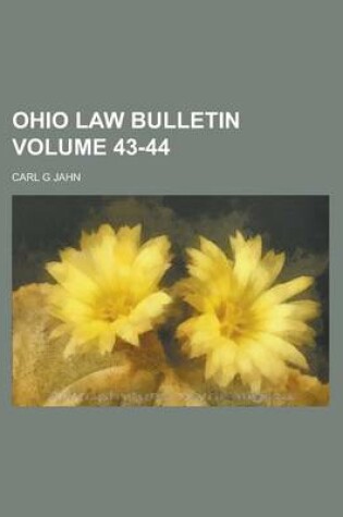 Cover of Ohio Law Bulletin Volume 43-44