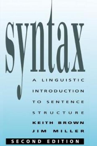 Cover of Syntax