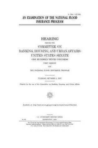 Cover of An examination of the National Flood Insurance Program