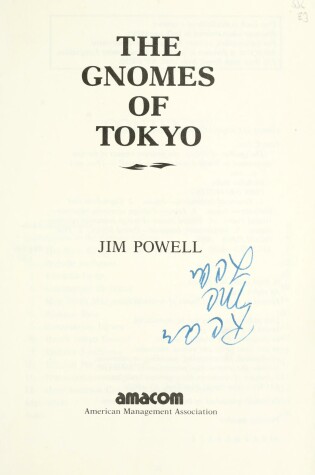 Cover of Gnomes of Tokyo