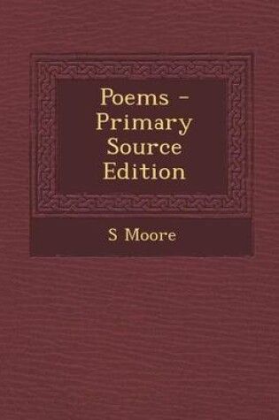 Cover of Poems - Primary Source Edition