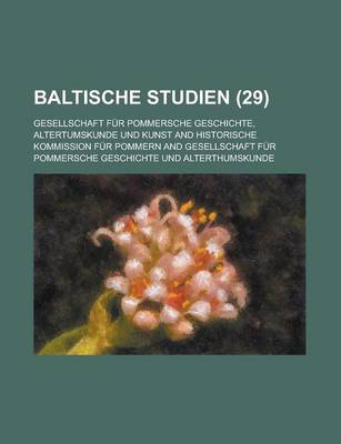 Book cover for Baltische Studien (29)