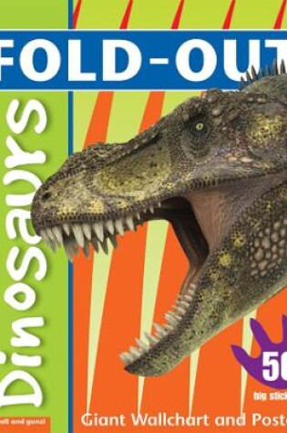 Cover of Fold-Out Poster Sticker Book: Dinosaurs