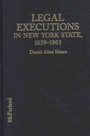 Cover of Legal Executions in New York State